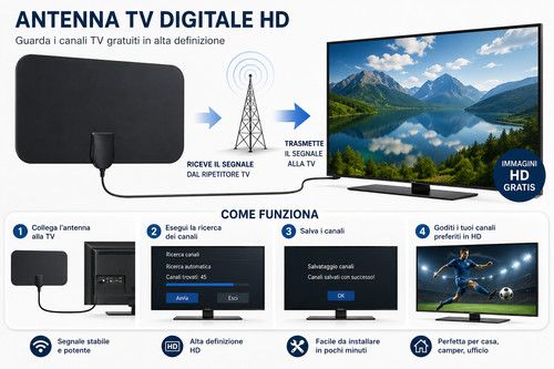 Antenna digitale terrestre - antenna, tv